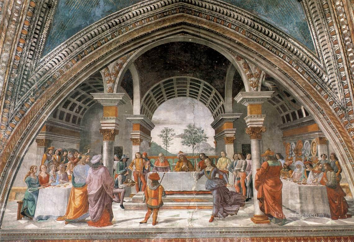 ヘロデの晩餐会 ルネサンス フィレンツェ ドメニコ・ギルランダイオ油絵
